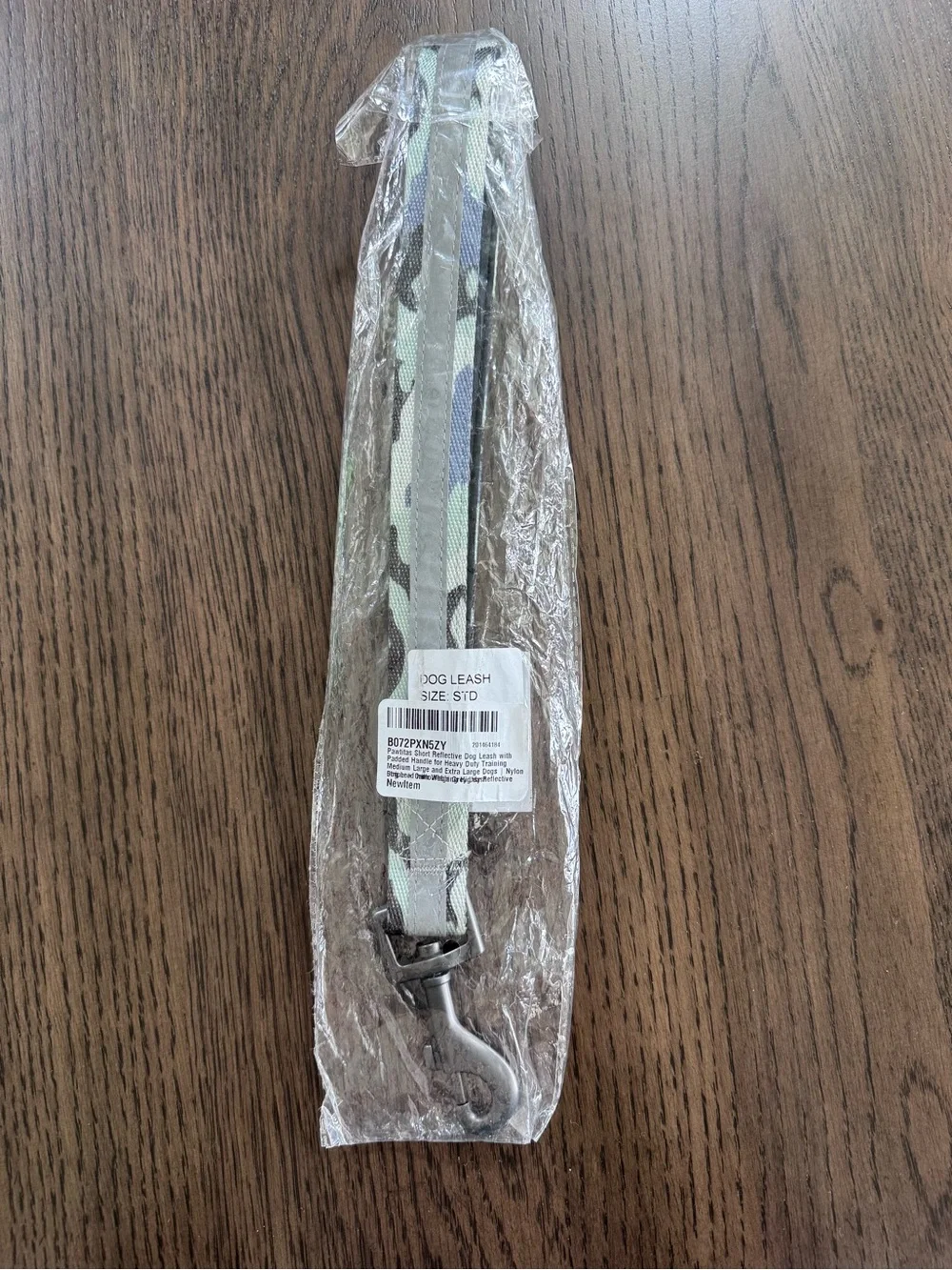 NEW Reflective Padded Short Dog Leash in Camo